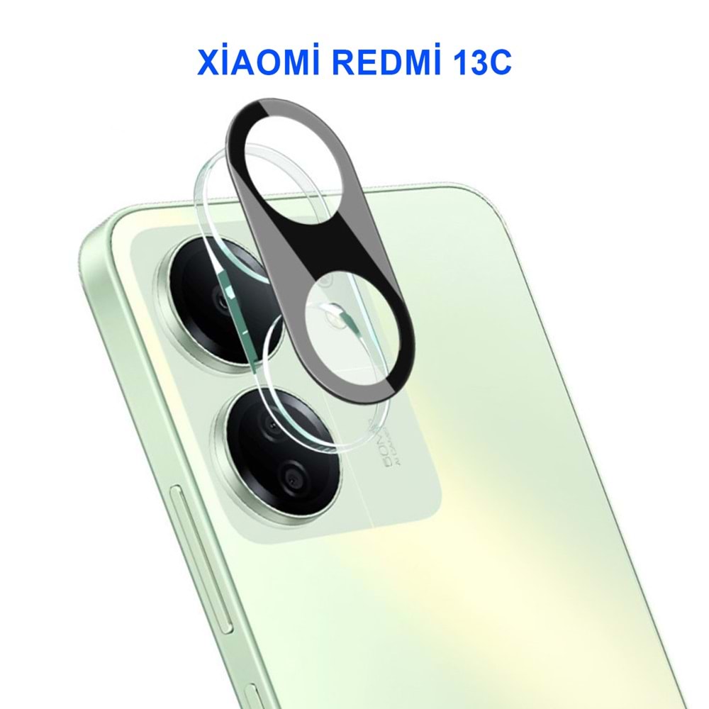 XİAOMİ REDMİ 13C KAMERA LENS KORUMA SİYAH