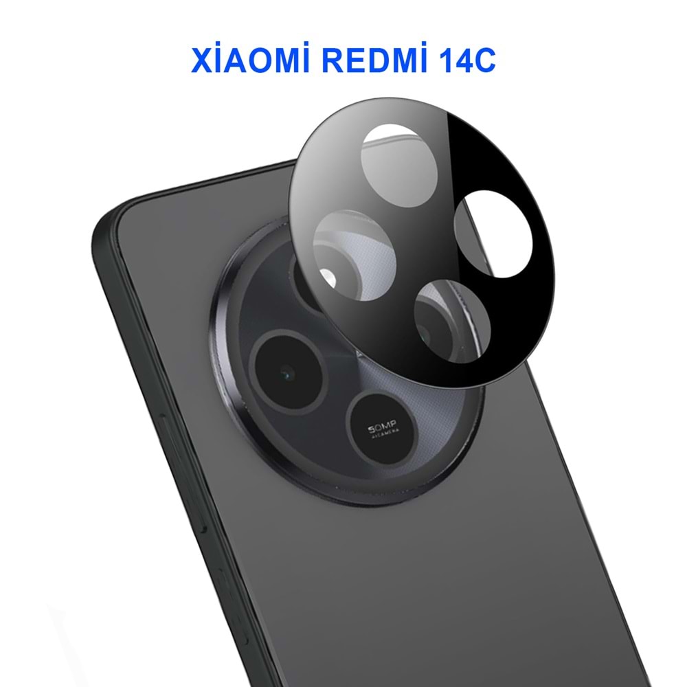 XİAOMİ REDMİ 14C KAMERA LENS KORUMA SİYAH