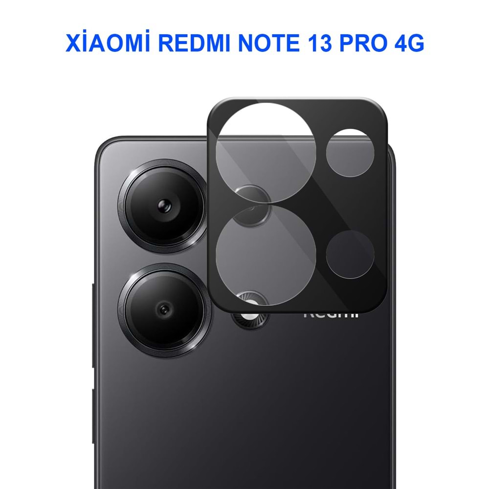 XİAOMİ REDMİ NOTE 13 PRO 4G KAMERA LENS KORUMA SİYAH