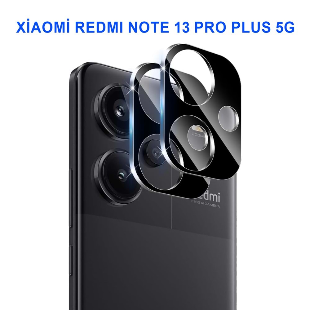 XİAOMİ REDMİ NOTE 13 PRO PLUS 5G KAMERA LENS KORUMA SİYAH