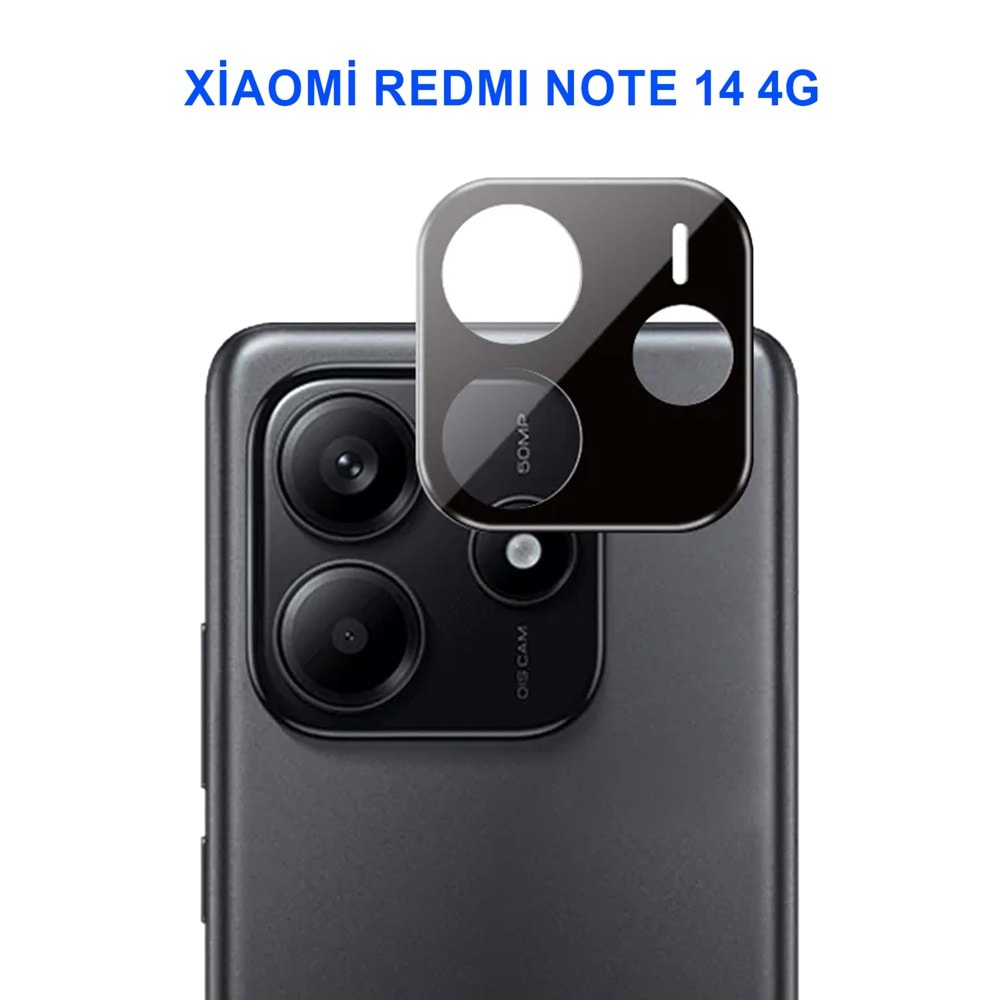XİAOMİ REDMİ NOTE 14 4G KAMERA LENS KORUMA SİYAH
