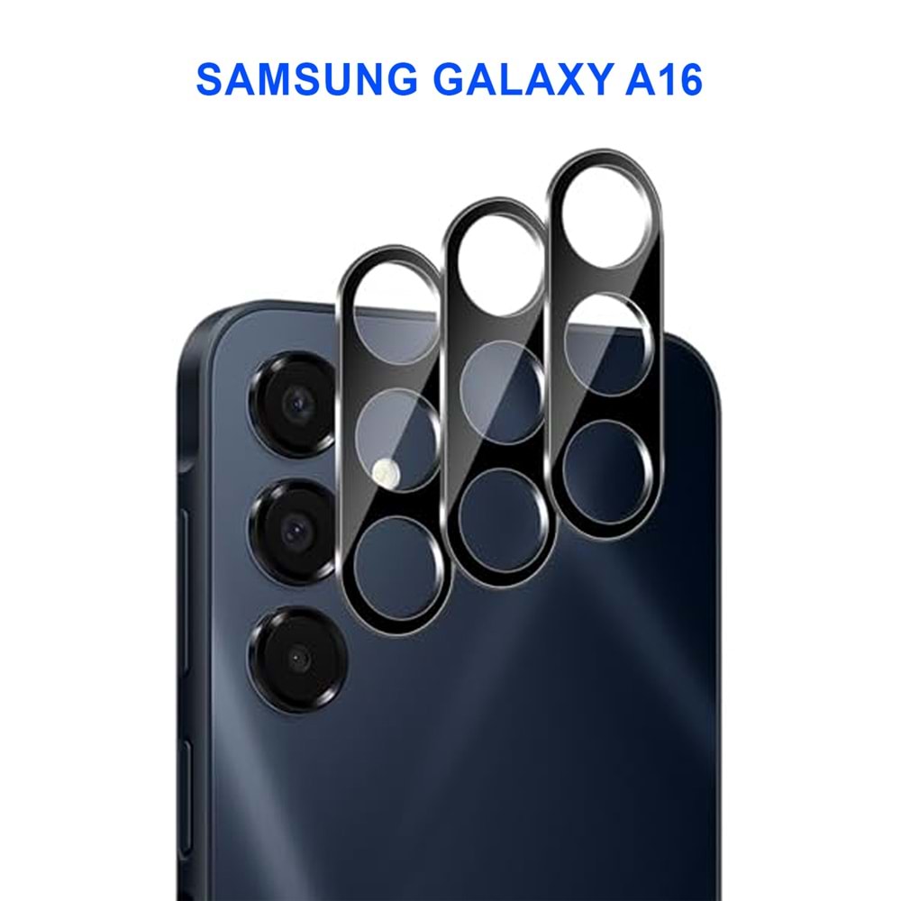 SAMSUNG A16 KAMERA LENS KORUMA SİYAH