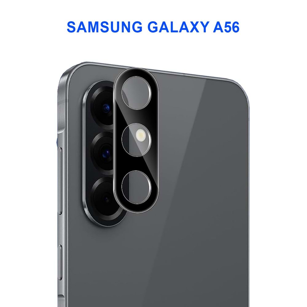 SAMSUNG A56 KAMERA LENS KORUMA SİYAH