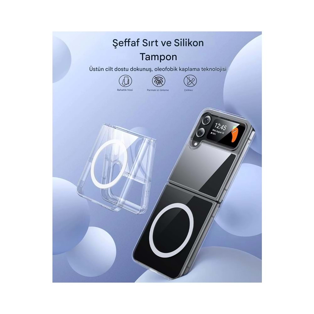 SAMSUNG Z FLİP 4 MTL SAFE SİLİKON