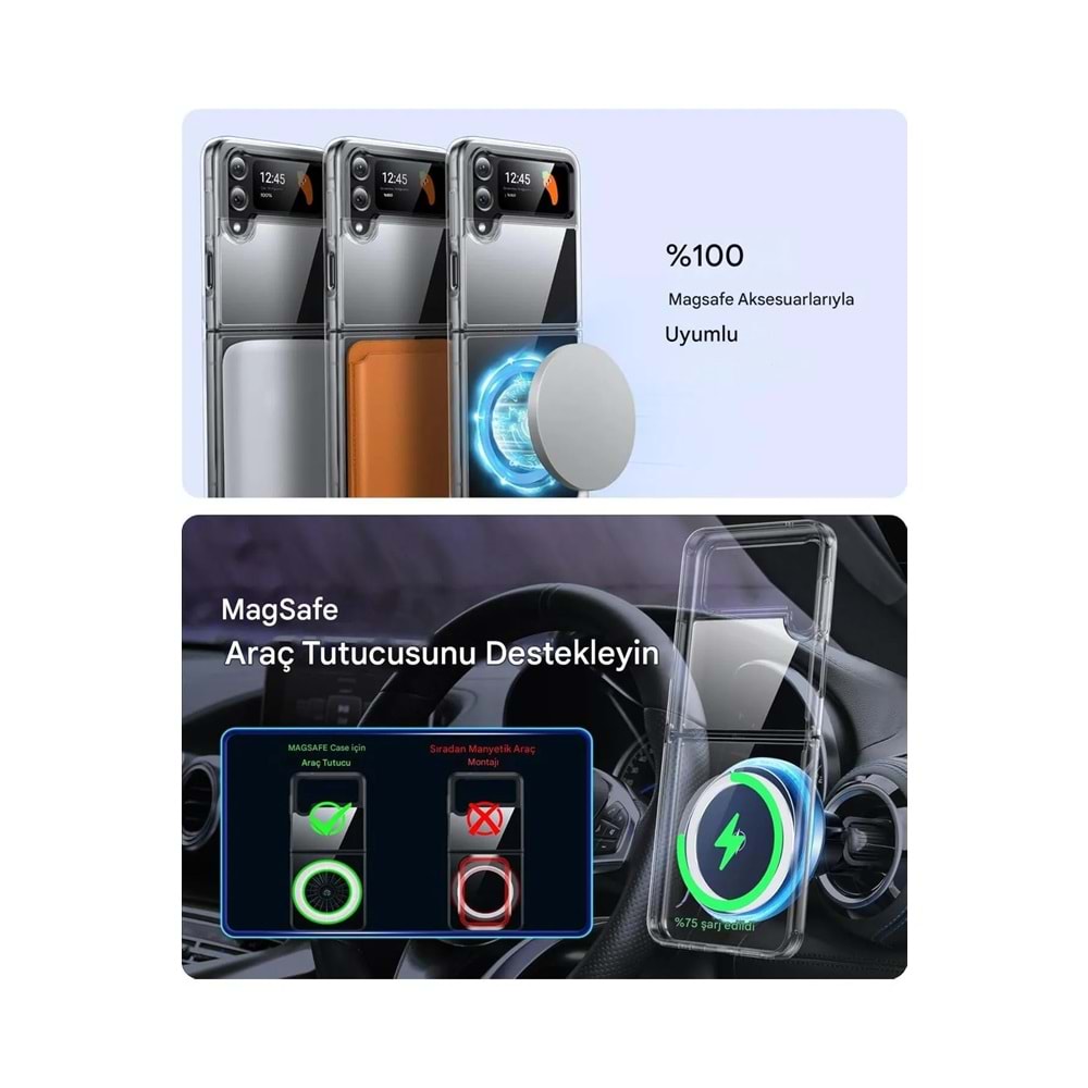 SAMSUNG Z FLİP 4 MTL SAFE SİLİKON