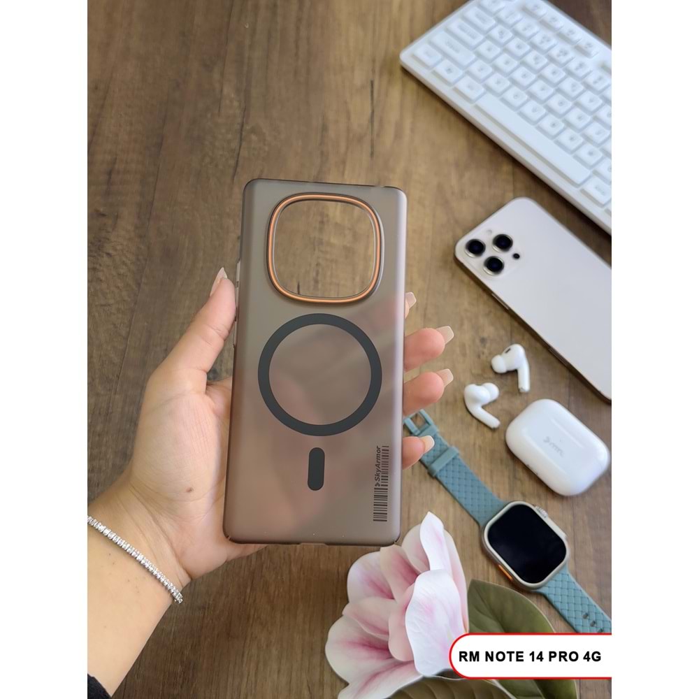 XİAOMİ REDMİ NOTE 14 PRO 4G MAGSAFE UYUMLU MAT SERT KLEİN KILIF