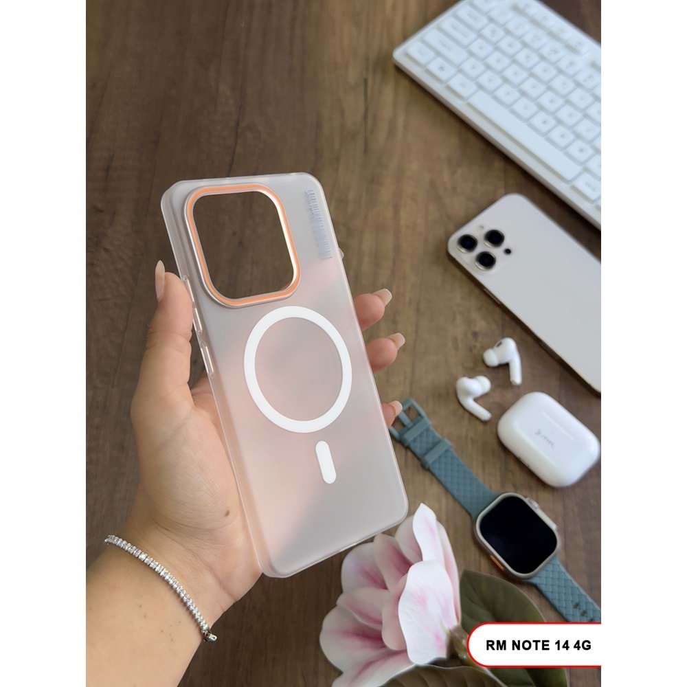XİAOMİ REDMİ NOTE 14 4G MAGSAFE UYUMLU MAT SERT KLEİN KILIF