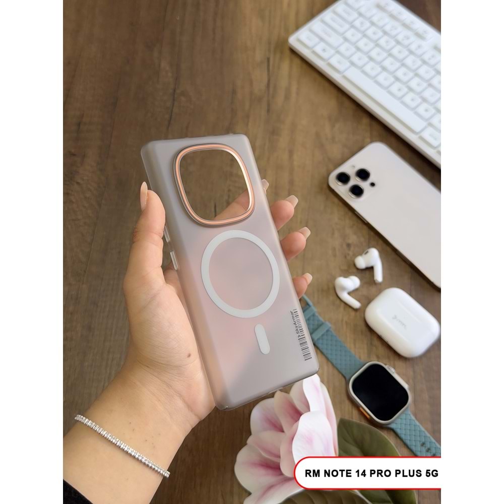 XİAOMİ REDMİ NOTE 14 PRO PLUS 5G MAGSAFE UYUMLU MAT SERT KLEİN KILIF