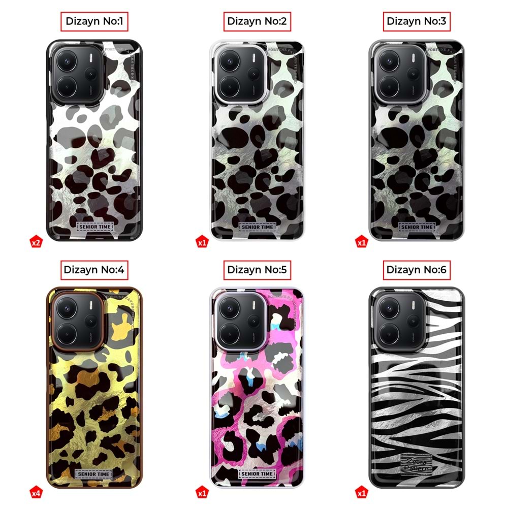 XİAOMİ REDMİ NOTE 14 4G LEOPAR DESENLİ LEO SİLİKON KILIF