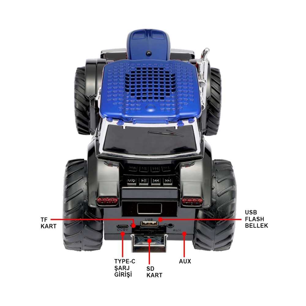 MT3201 15W KLASİK TRAKTÖR ARABA BLUETOOTH HOPARLÖR SPEAKER /30