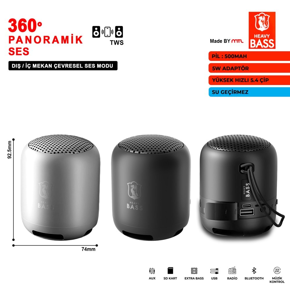 HEAVY BASS-01 BT SES SİSTEMİ
