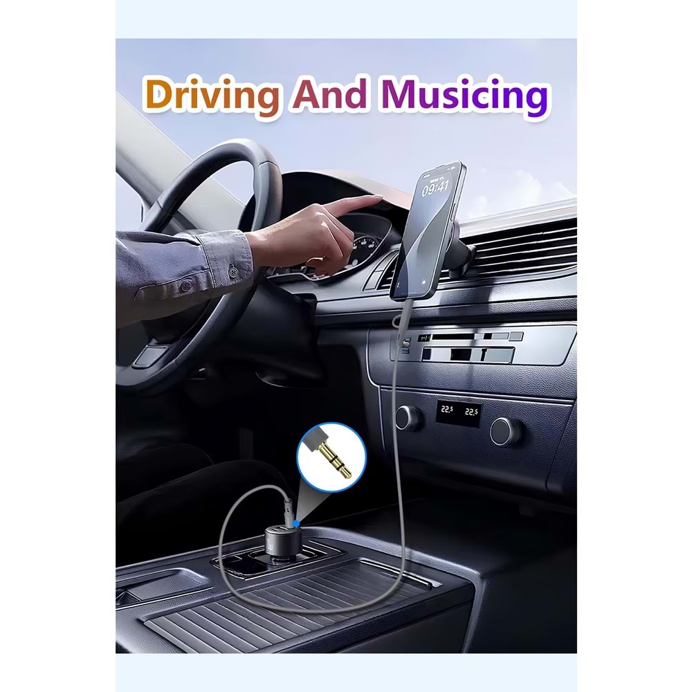 MT2812 TYPE-C + LİGHTNİNG to AUX 3.5MM SES KABLOSU STEREO