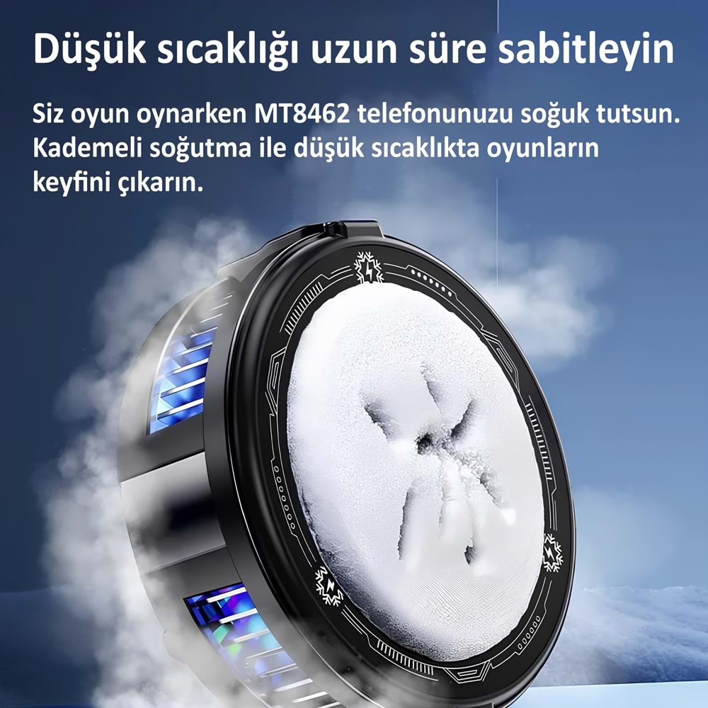 MT8462 YAPAY ZEKALI MAGSAFE UYUMLU ve KLİPSLİ CEP TELEFONU SOĞUTUCU