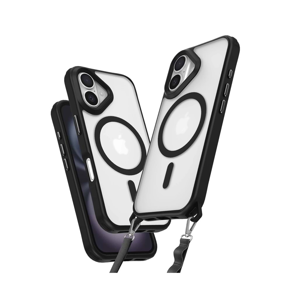 IPHONE 16 MAGSAFE UYUMLU ÖZEL BOYUN ASKI İPİ APARATLI SKY-101 TELEFON KILIF
