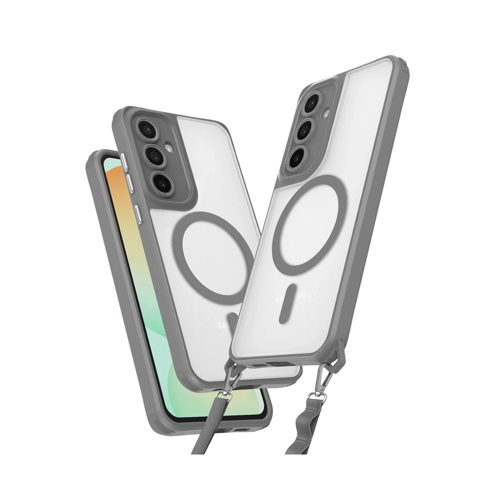 SAMSUNG A56 MAGSAFE UYUMLU ÖZEL BOYUN ASKI İPİ APARATLI SKY-101 TELEFON KILIF