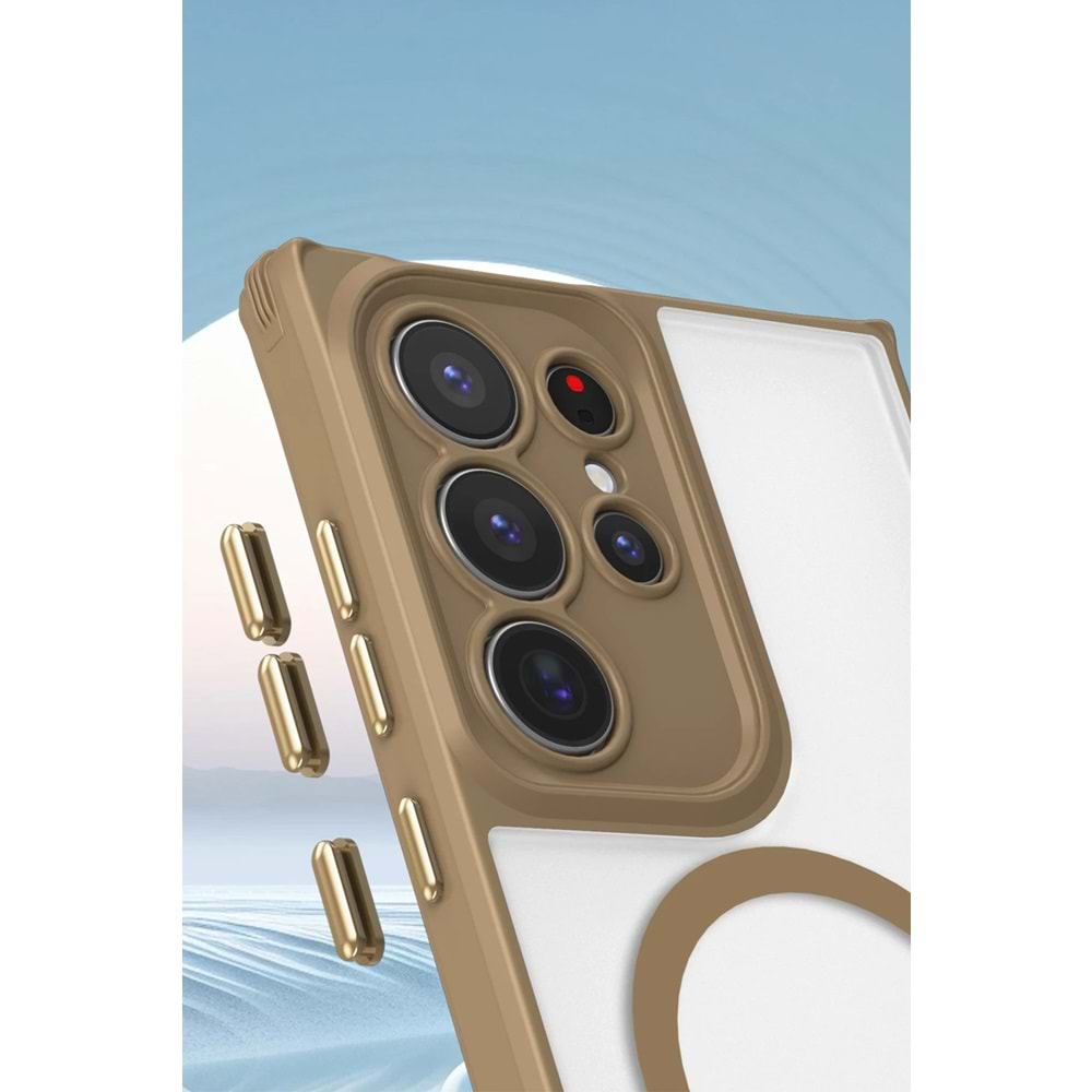 SAMSUNG S23 ULTRA MAGSAFE UYUMLU ÖZEL BOYUN ASKI İPİ APARATLI SKY-101 TELEFON KILIF