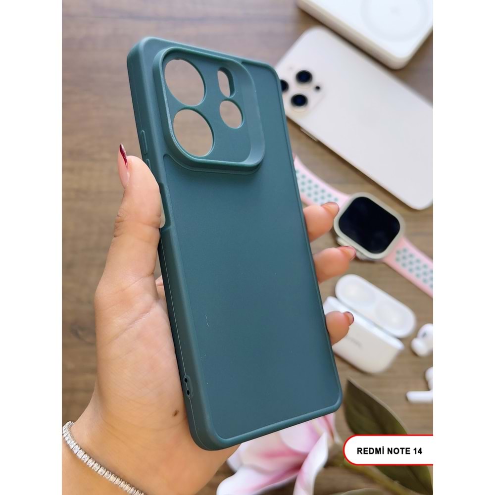 XİAOMİ REDMİ NOTE 14 5G RENK ATMAYAN KEEP SİLİKON KILIF - HAKI
