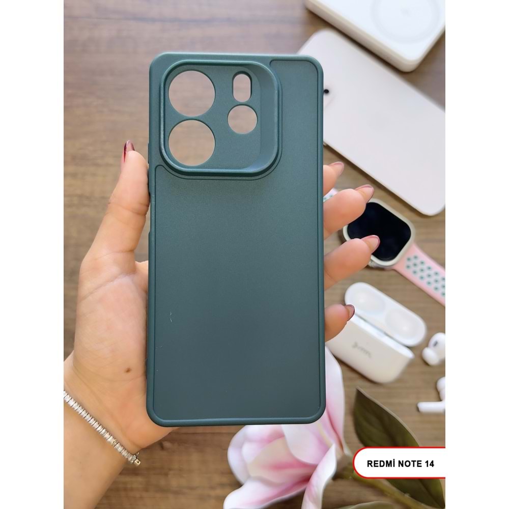 XİAOMİ REDMİ NOTE 14 5G RENK ATMAYAN KEEP SİLİKON KILIF - HAKI