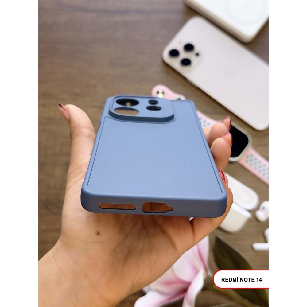 XİAOMİ REDMİ NOTE 14 5G RENK ATMAYAN KEEP SİLİKON KILIF - LACIVERT
