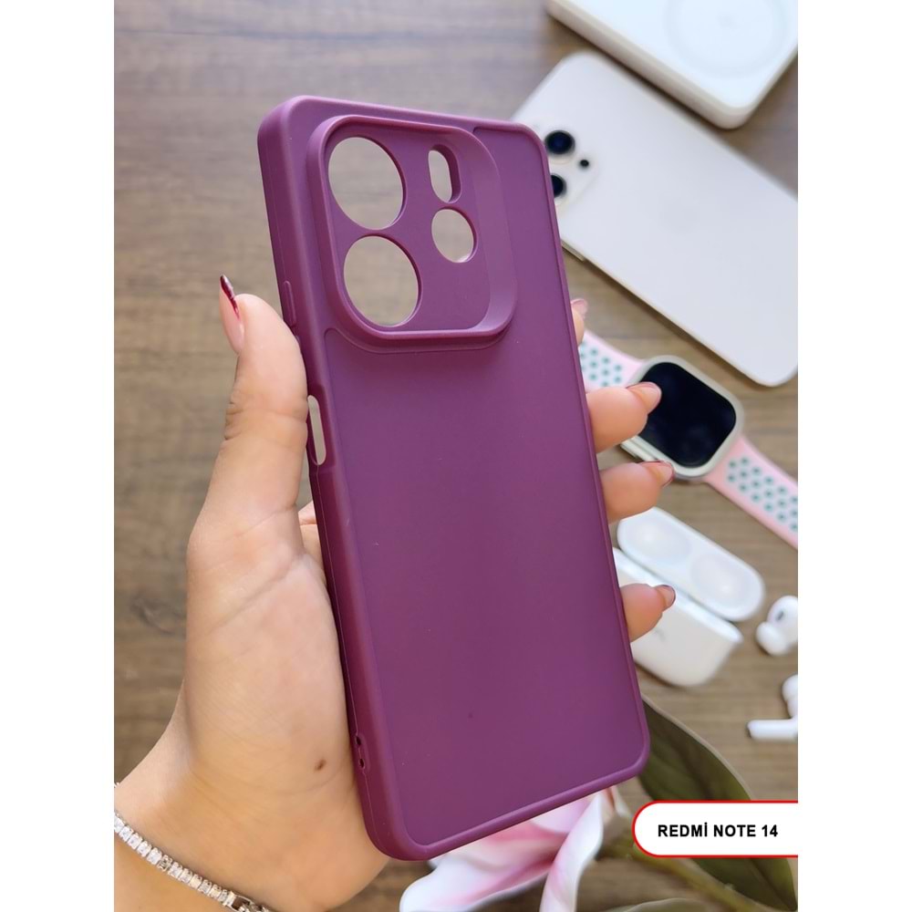 XİAOMİ REDMİ NOTE 14 5G RENK ATMAYAN KEEP SİLİKON KILIF - MOR