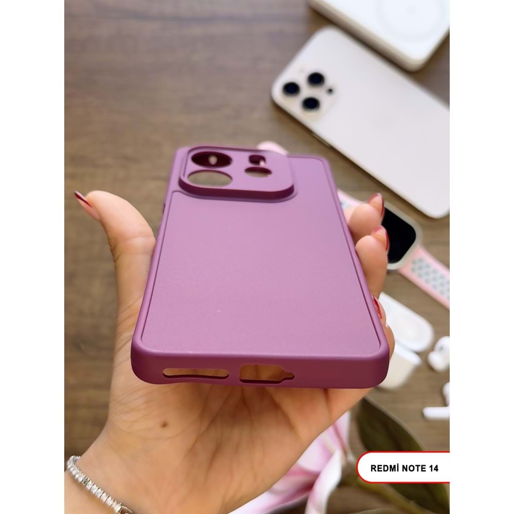 XİAOMİ REDMİ NOTE 14 5G RENK ATMAYAN KEEP SİLİKON KILIF - MOR