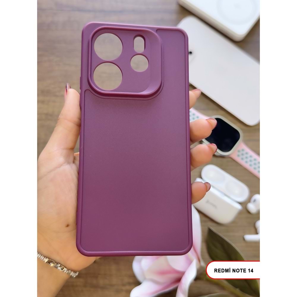 XİAOMİ REDMİ NOTE 14 5G RENK ATMAYAN KEEP SİLİKON KILIF - MOR