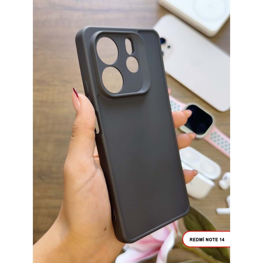 XİAOMİ REDMİ NOTE 14 5G RENK ATMAYAN KEEP SİLİKON KILIF - SIYAH