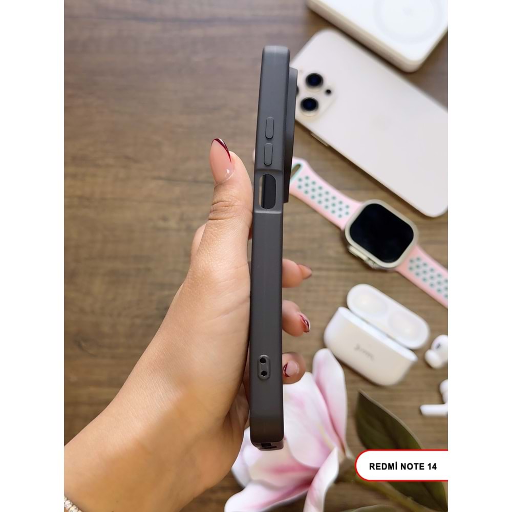 XİAOMİ REDMİ NOTE 14 5G RENK ATMAYAN KEEP SİLİKON KILIF - SIYAH