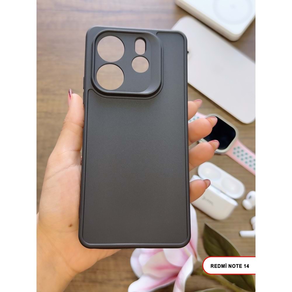 XİAOMİ REDMİ NOTE 14 5G RENK ATMAYAN KEEP SİLİKON KILIF - SIYAH