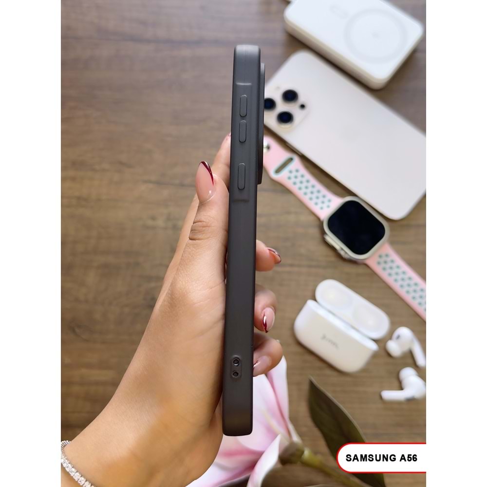 SAMSUNG A56 RENK ATMAYAN KEEP SİLİKON KILIF - SIYAH