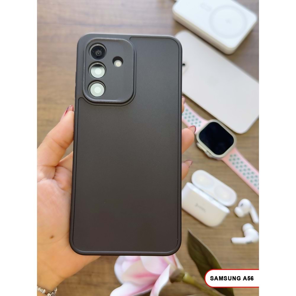 SAMSUNG A56 RENK ATMAYAN KEEP SİLİKON KILIF - SIYAH