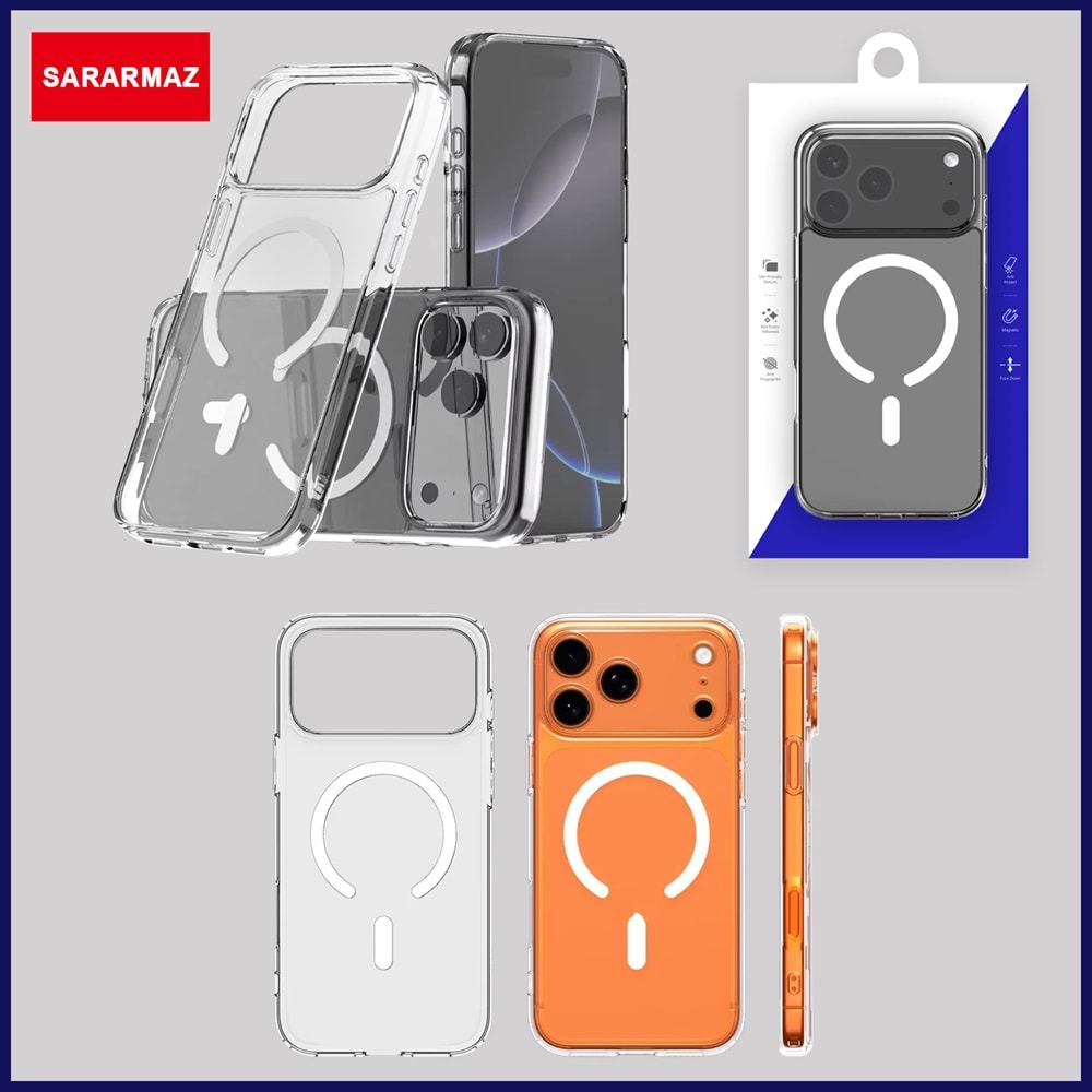 IPHONE 17 MAGSAFE UYUMLU SARARMAYAN MİKA SKY-206 TELEFON KAPAK