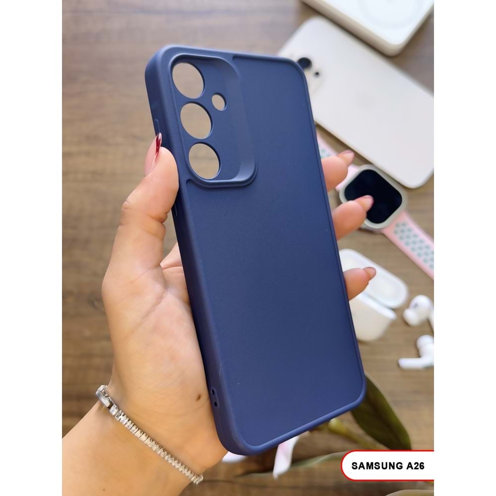 SAMSUNG A26 RENK ATMAYAN KEEP SİLİKON KILIF - LACIVERT