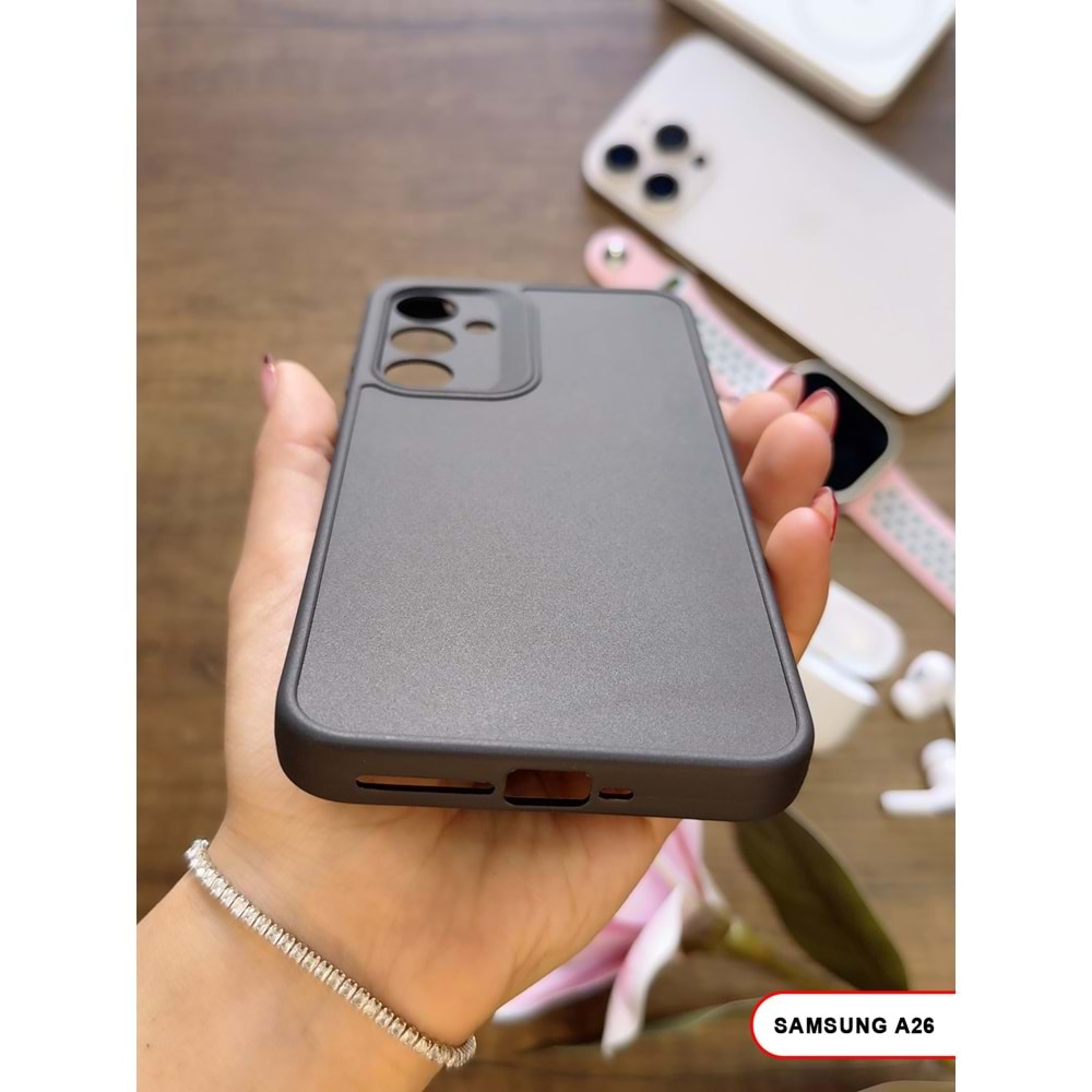 SAMSUNG A26 RENK ATMAYAN KEEP SİLİKON KILIF - SIYAH