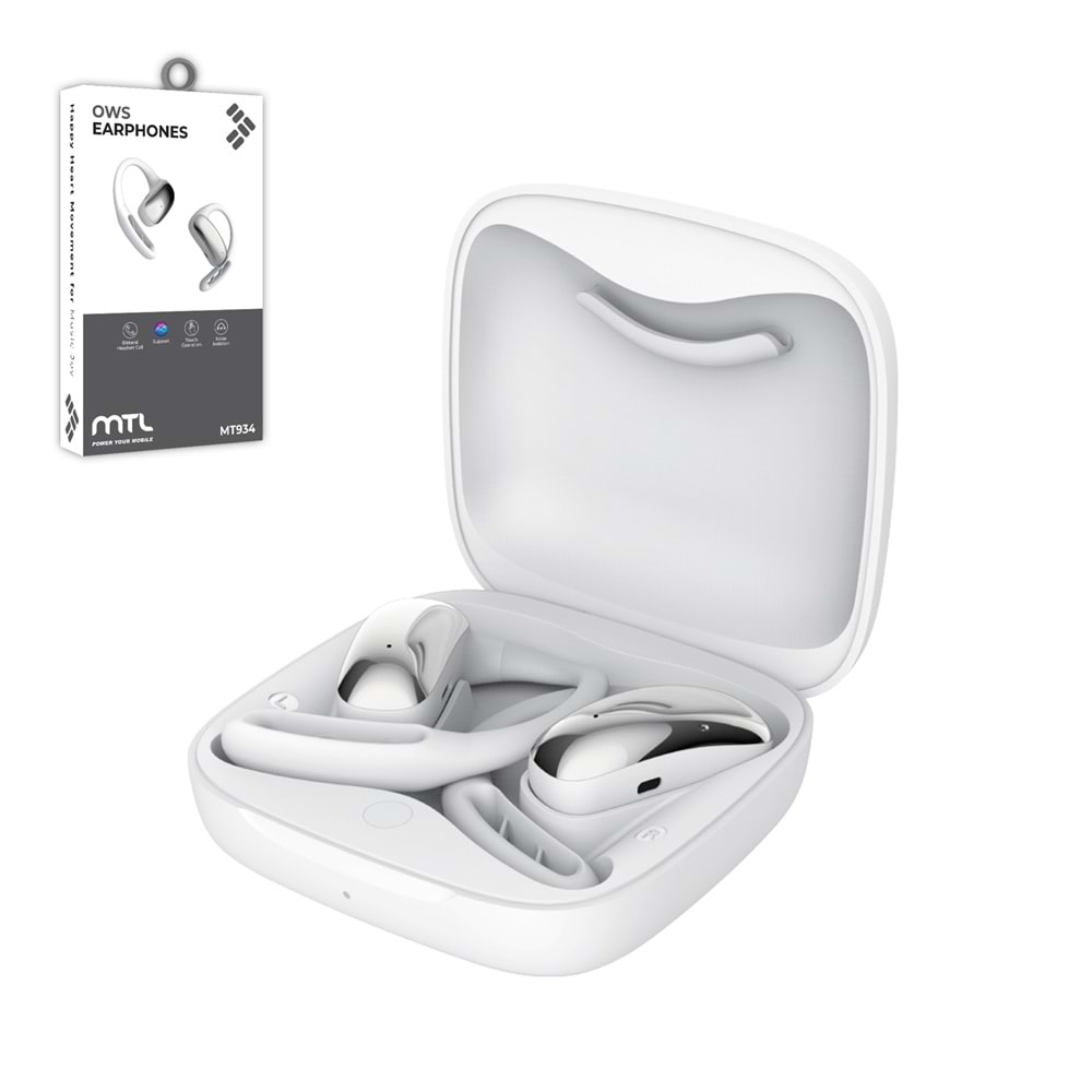 MT934 OWS ANC KABLOSUZ BLUETOOTH KULAKLIK /10/100 - BEYAZ
