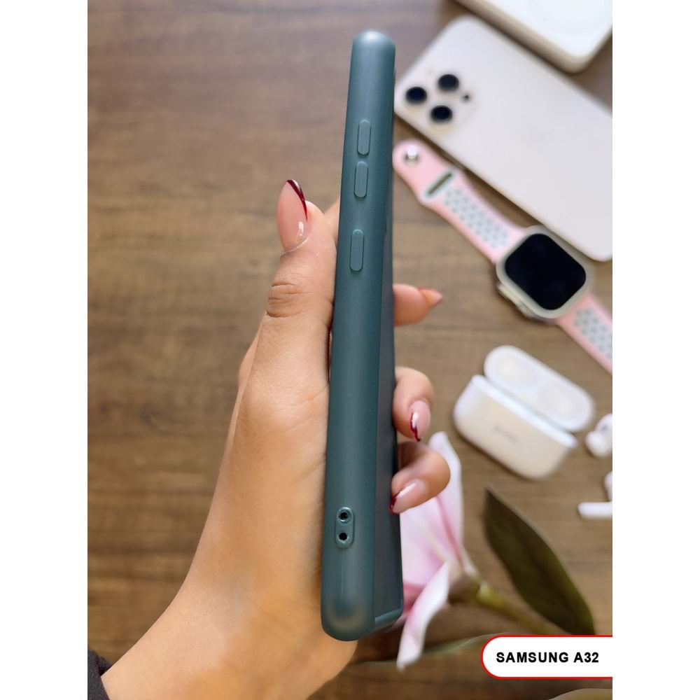 SAMSUNG A32 4G RENK ATMAYAN KEEP SİLİKON KILIF - HAKI