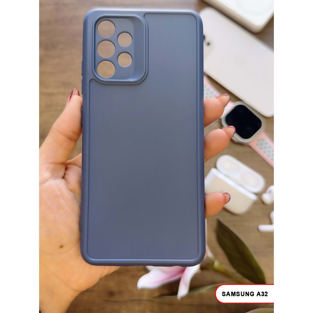 SAMSUNG A32 4G RENK ATMAYAN KEEP SİLİKON KILIF - LACIVERT