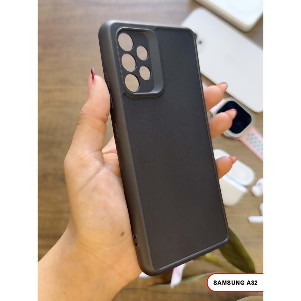 SAMSUNG A32 4G RENK ATMAYAN KEEP SİLİKON KILIF - SIYAH