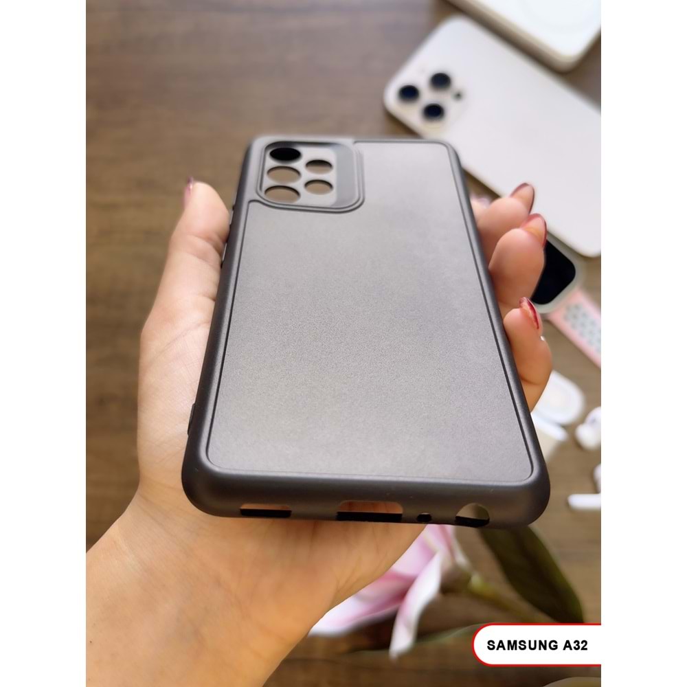 SAMSUNG A32 4G RENK ATMAYAN KEEP SİLİKON KILIF - SIYAH
