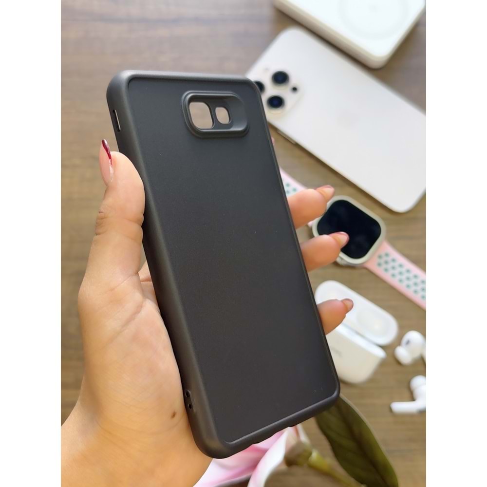 SAMSUNG J7 PRİME RENK ATMAYAN KEEP SİLİKON KILIF - SIYAH