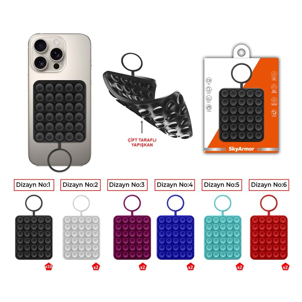 SKY-163 SİLİKON VANTUZ TUTUCU /20