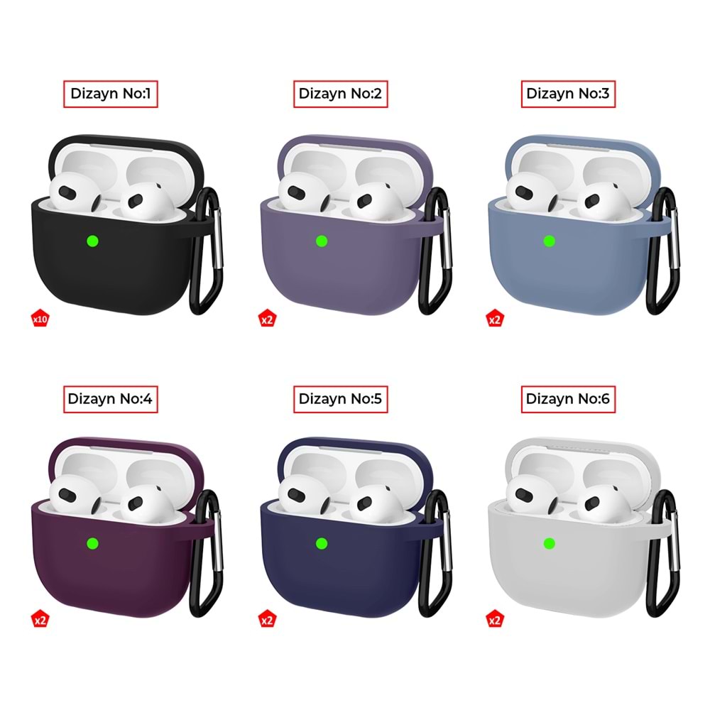 SOO-152 AİRPODS 3.NESİL RENKLİ ASKILI KILIF /20