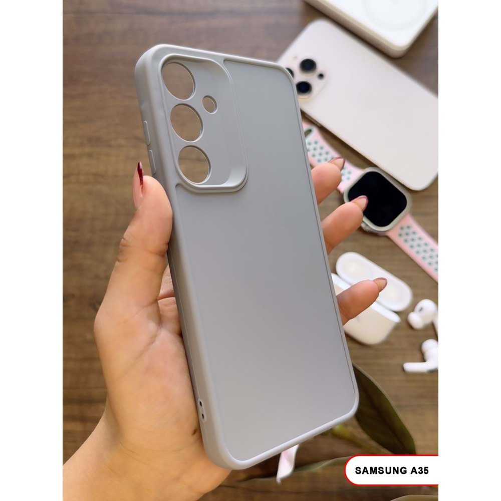 SAMSUNG A35 / A55 RENK ATMAYAN KEEP SİLİKON KILIF - GRI
