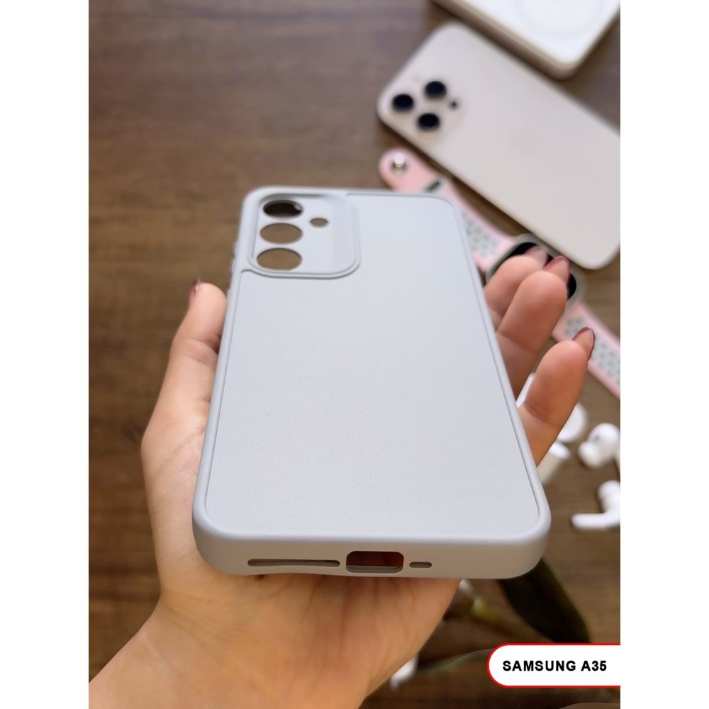 SAMSUNG A35 / A55 RENK ATMAYAN KEEP SİLİKON KILIF - GRI