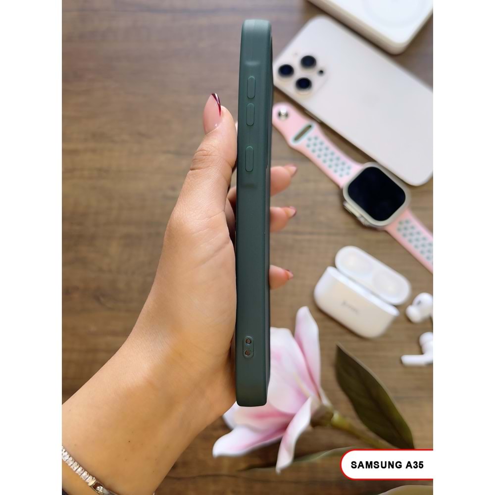 SAMSUNG A35 / A55 RENK ATMAYAN KEEP SİLİKON KILIF - HAKI