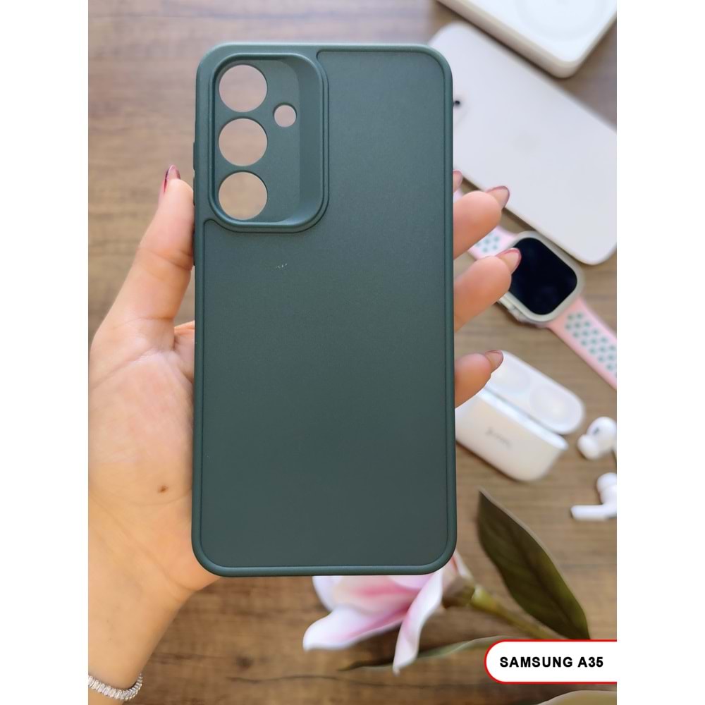 SAMSUNG A35 / A55 RENK ATMAYAN KEEP SİLİKON KILIF - HAKI