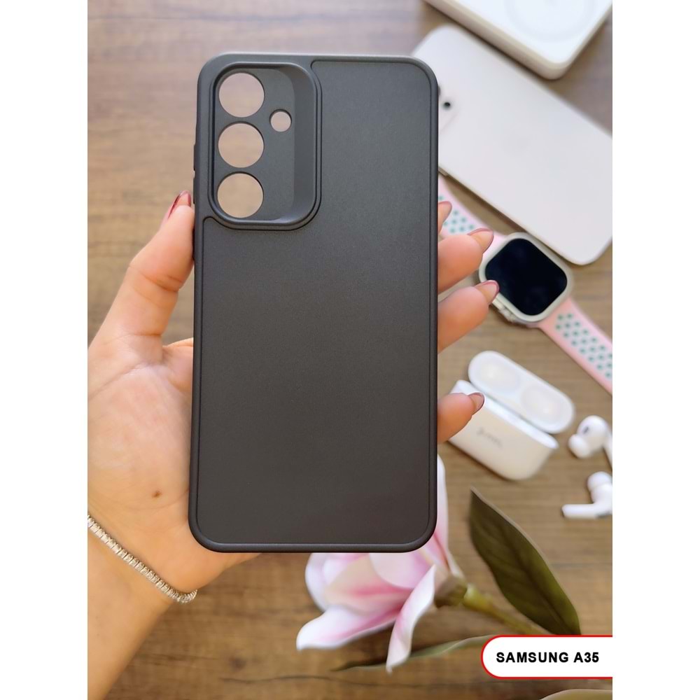 SAMSUNG A35 / A55 RENK ATMAYAN KEEP SİLİKON KILIF - SIYAH