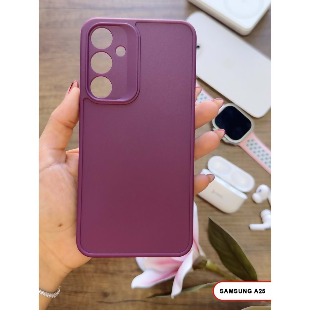 SAMSUNG A25 RENK ATMAYAN KEEP SİLİKON KILIF - MOR