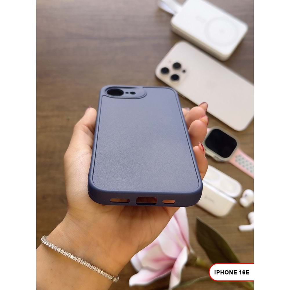 IPHONE 16E RENK ATMAYAN KEEP SİLİKON KILIF - LACIVERT