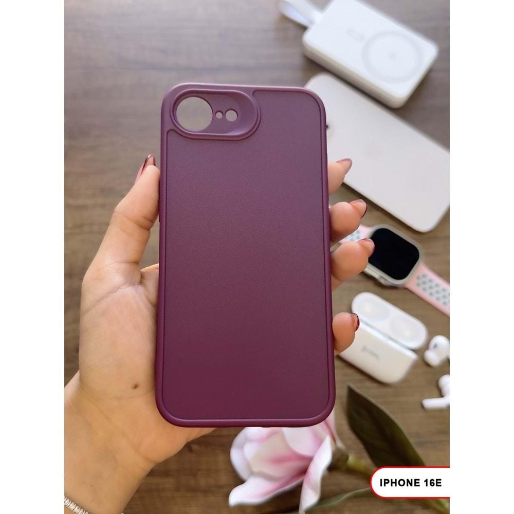 IPHONE 16E RENK ATMAYAN KEEP SİLİKON KILIF - MOR